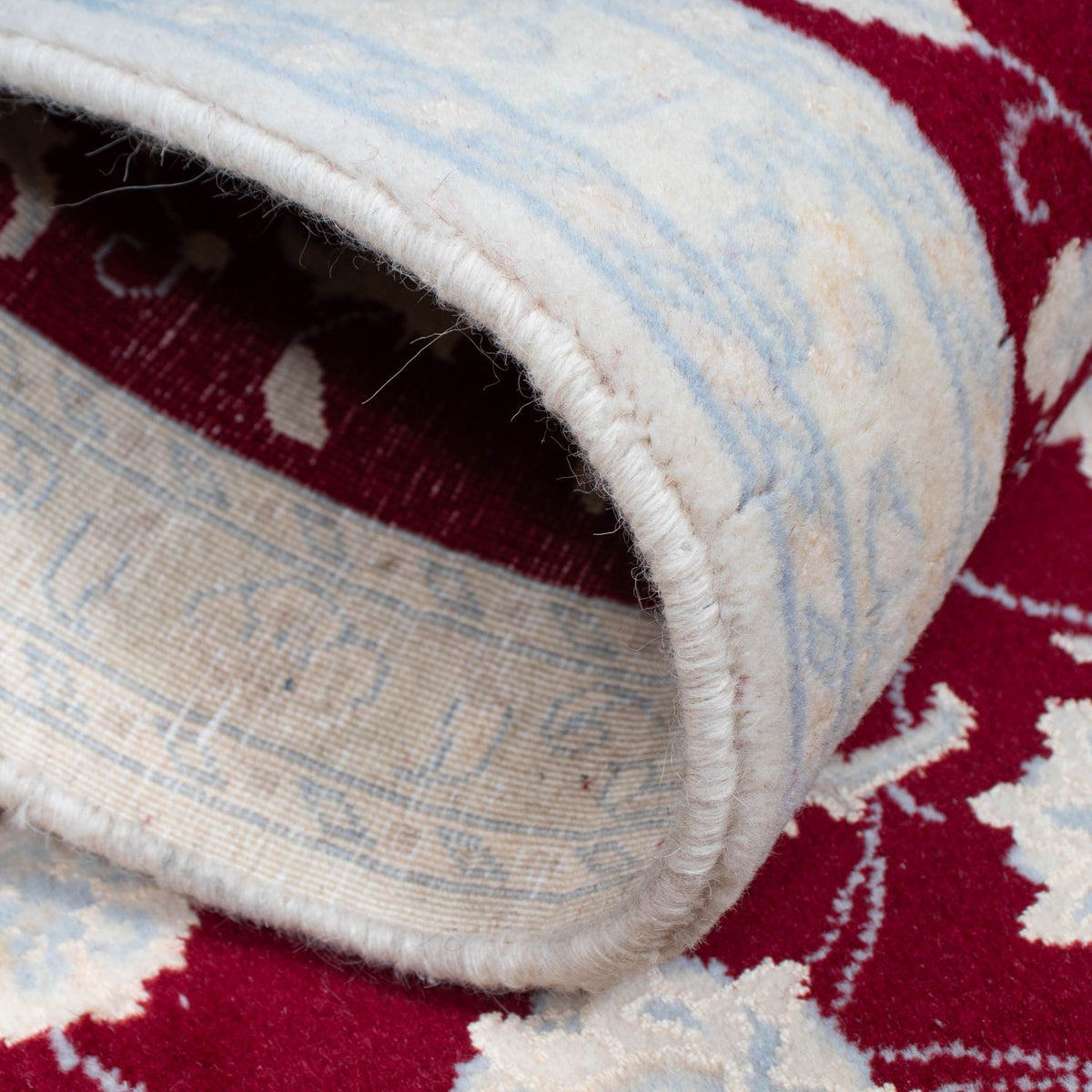 Loper Perzisch tapijt - Nain - 295 x 82 cm - donkerrood