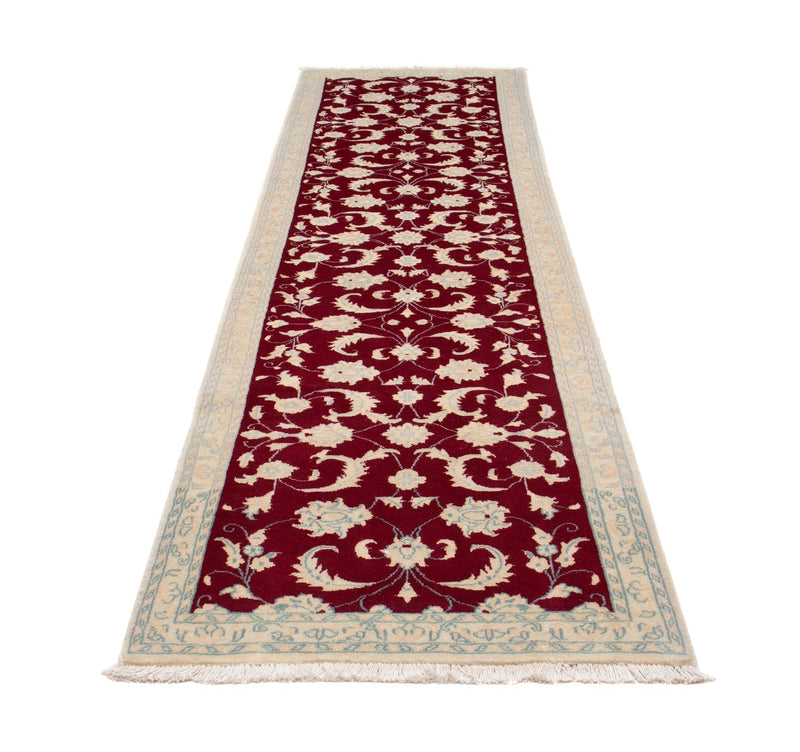 Loper Perzisch tapijt - Nain - 295 x 82 cm - donkerrood