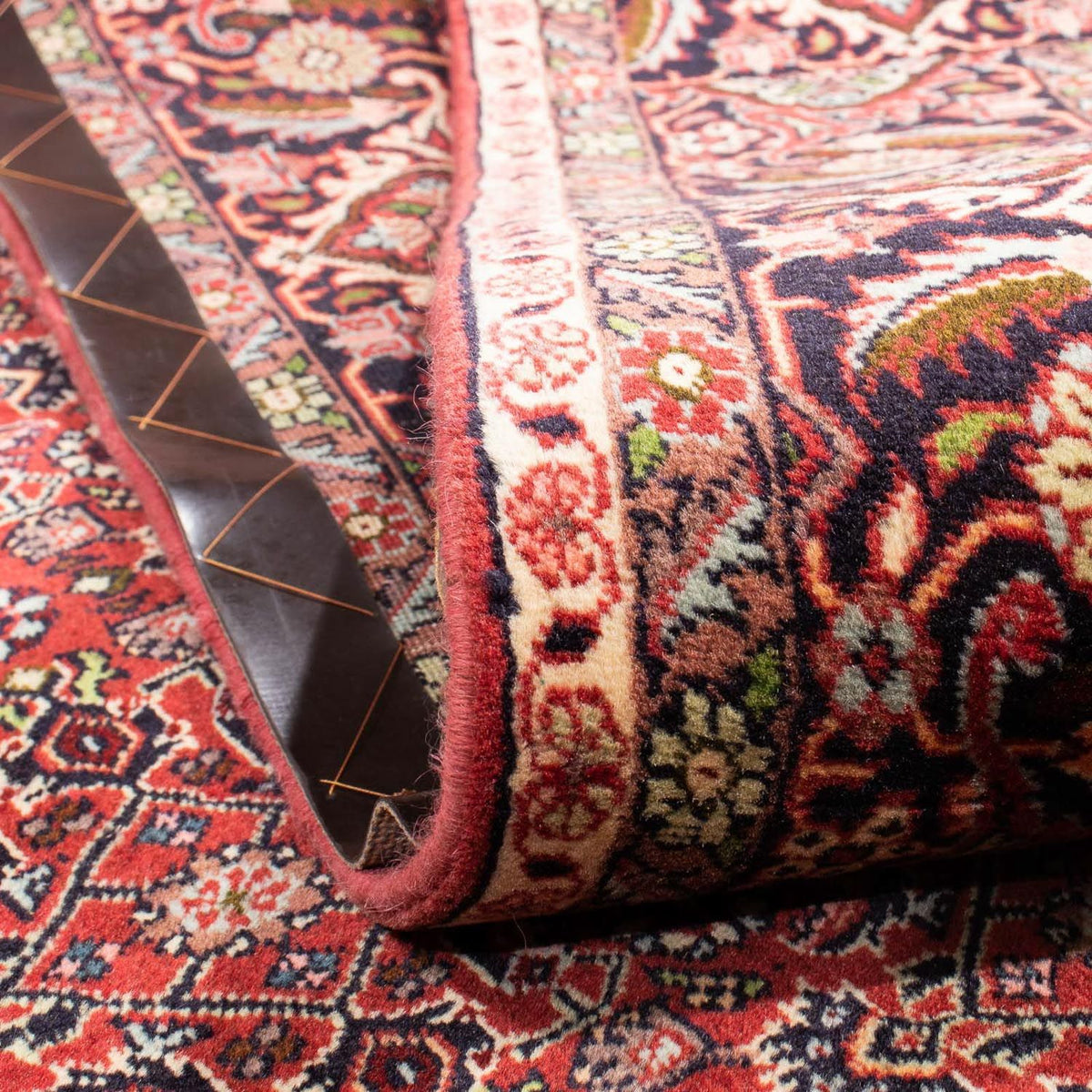 Perzisch tapijt - Bijar - 302 x 203 cm - donkerrood