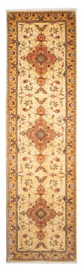 Loper Perzisch tapijt - Tabriz - Royal - 314 x 80 cm - lichtbruin