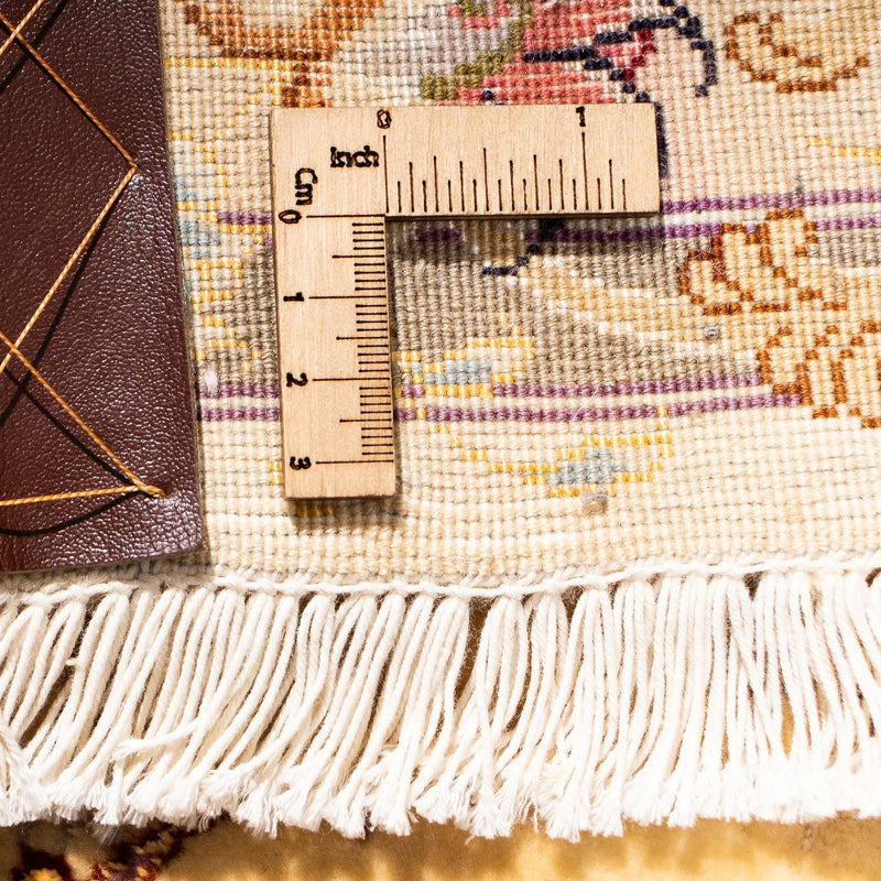 Loper Perzisch tapijt - Tabriz - Royal - 314 x 80 cm - lichtbruin