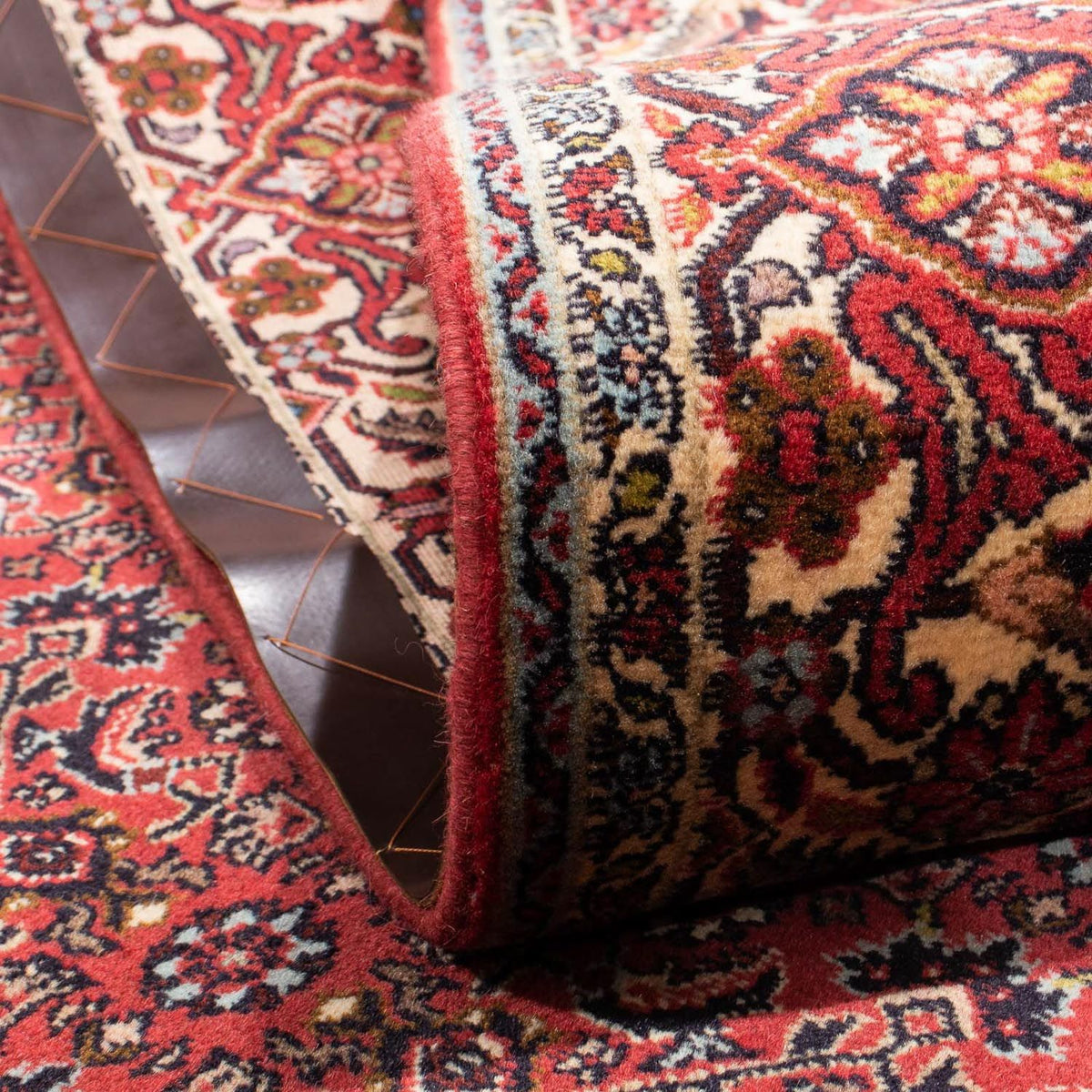 Perzisch tapijt - Bijar - 282 x 204 cm - donkerrood