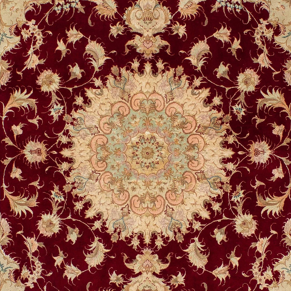 Perzisch tapijt - Tabriz - Royal - 200 x 153 cm - donkerrood