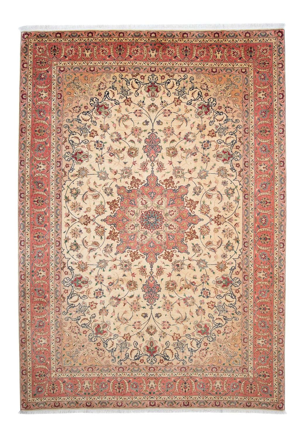 Perzisch tapijt - Tabriz - Royal - 297 x 202 cm - lichtbruin
