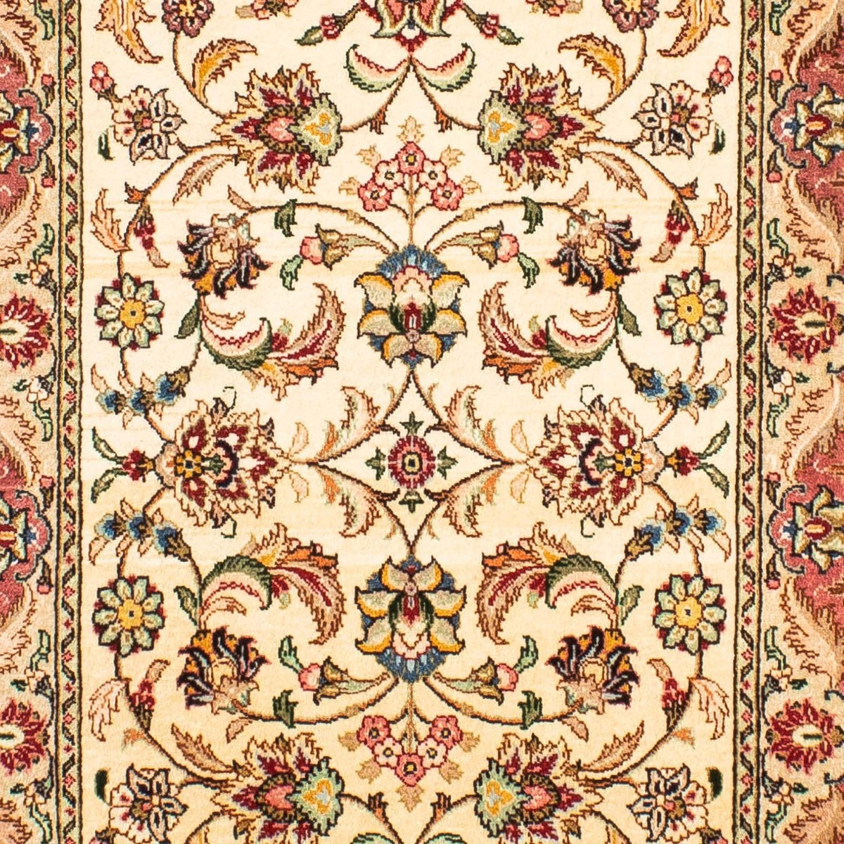 Loper Perzisch tapijt - Tabriz - Royal - 299 x 68 cm - beige