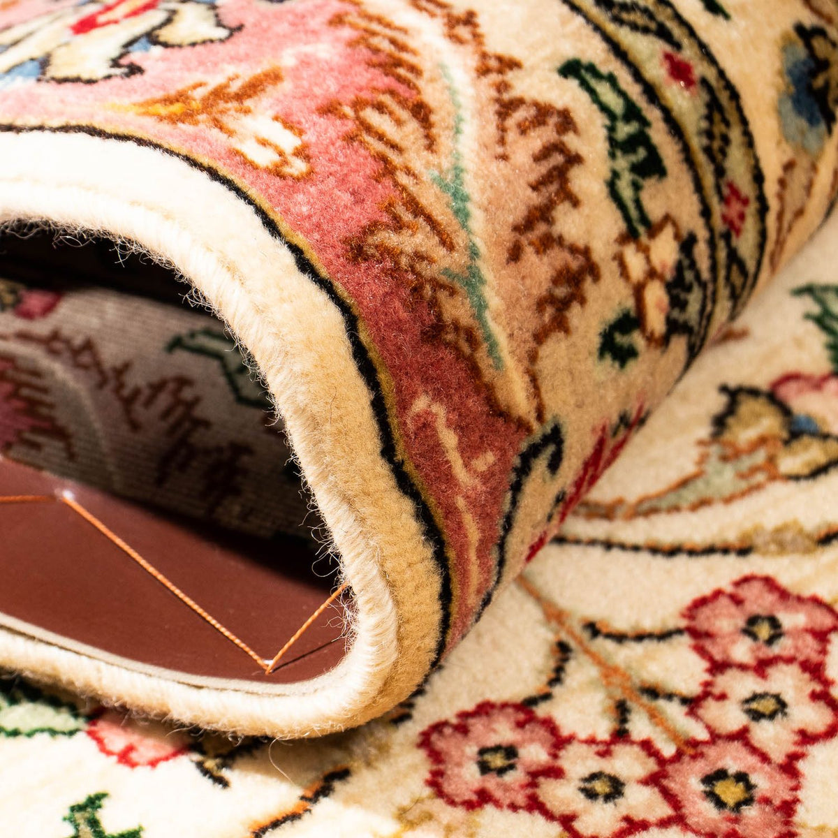 Loper Perzisch tapijt - Tabriz - Royal - 299 x 68 cm - beige