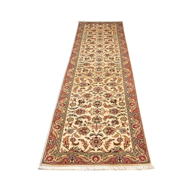 Loper Perzisch tapijt - Tabriz - Royal - 299 x 68 cm - beige
