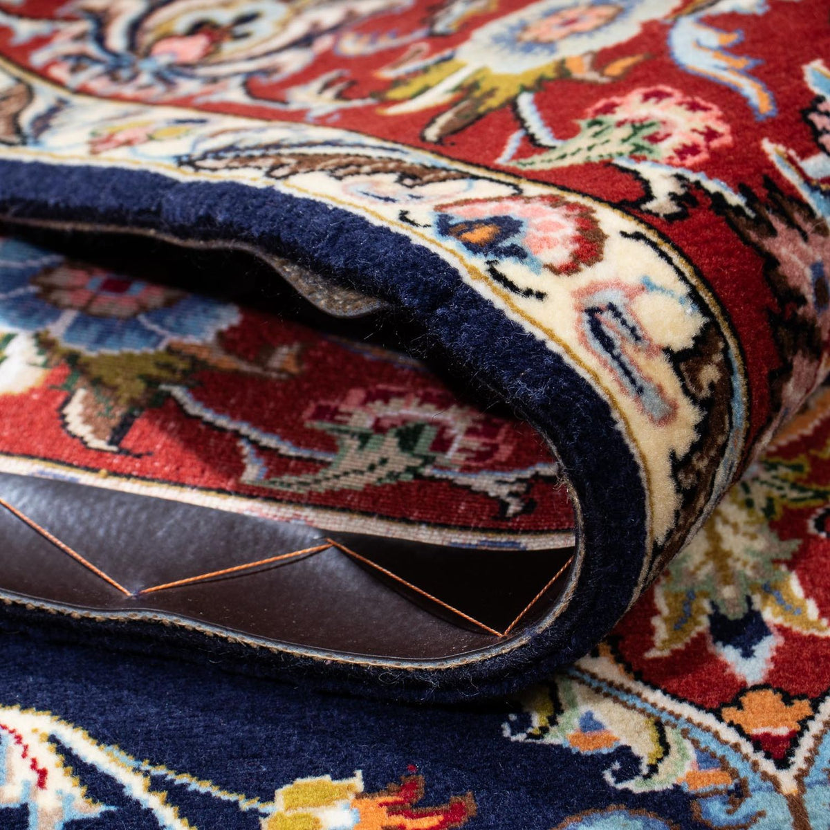 Perzisch tapijt - Ghom - 198 x 142 cm - donkerblauw