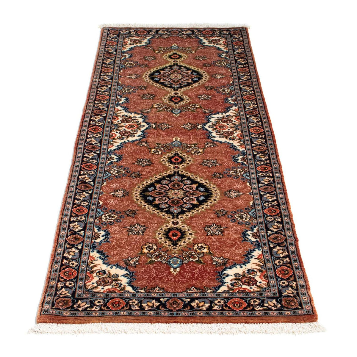 Loper Perzisch tapijt - Ghom - 192 x 68 cm - roest
