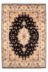 Perzisch tapijt - Tabriz - Royal - 242 x 163 cm - donkerblauw