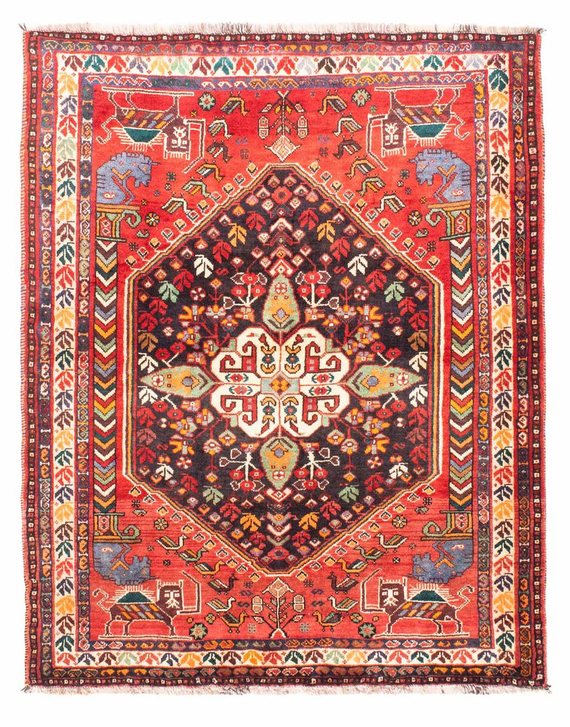 Perzisch Tapijt - Nomadisch - 153 x 120 cm - rood