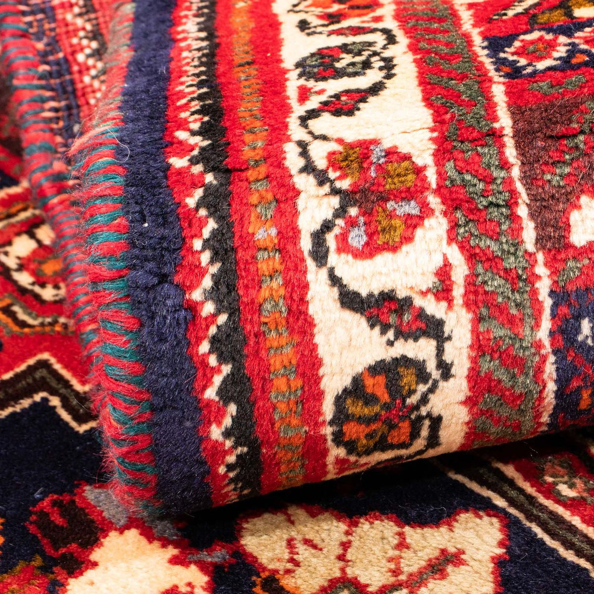 Perzisch Tapijt - Nomadisch - 135 x 107 cm - donkerrood