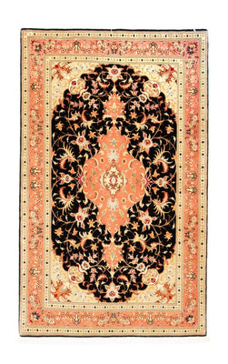Perzisch tapijt - Tabriz - Royal - 161 x 101 cm - zwart