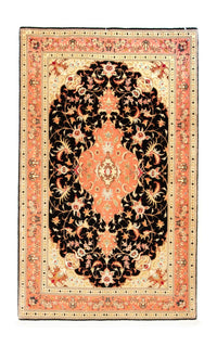 Perzisch tapijt - Tabriz - Royal - 161 x 101 cm - zwart