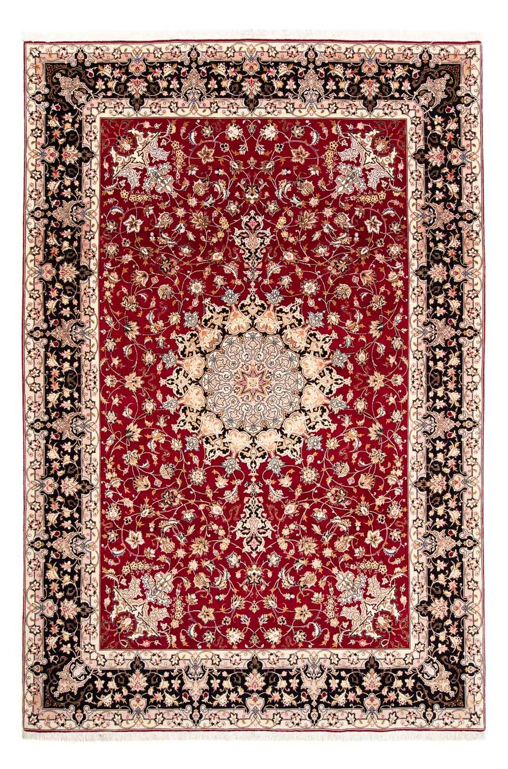 Perzisch tapijt - Tabriz - Royal - 303 x 202 cm - donkerrood