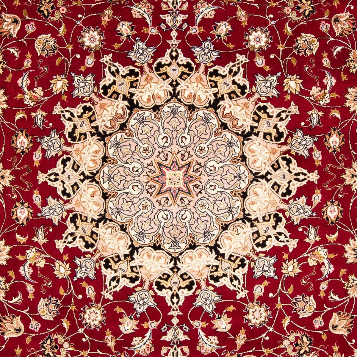 Perzisch tapijt - Tabriz - Royal - 303 x 202 cm - donkerrood