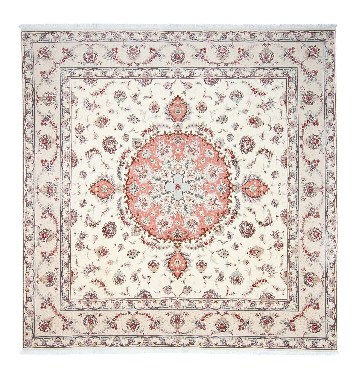 Perzisch tapijt - Tabriz - Royal vierkant  - 309 x 295 cm - beige