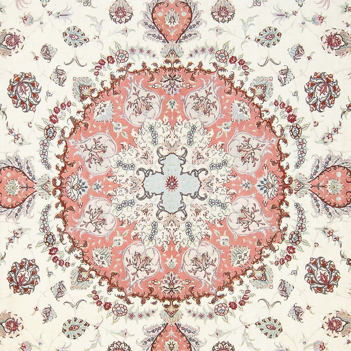 Perzisch tapijt - Tabriz - Royal vierkant  - 309 x 295 cm - beige
