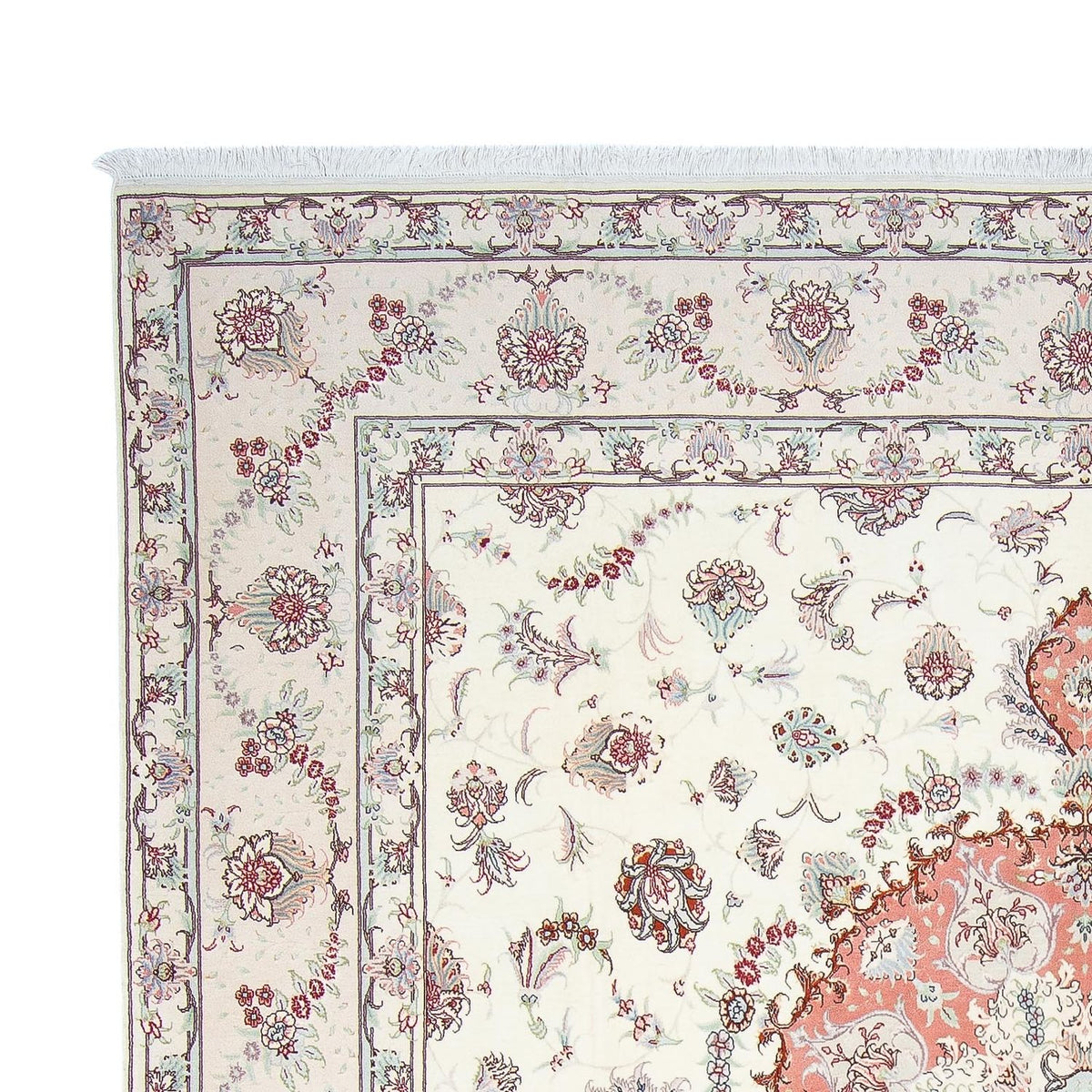 Perzisch tapijt - Tabriz - Royal vierkant  - 309 x 295 cm - beige