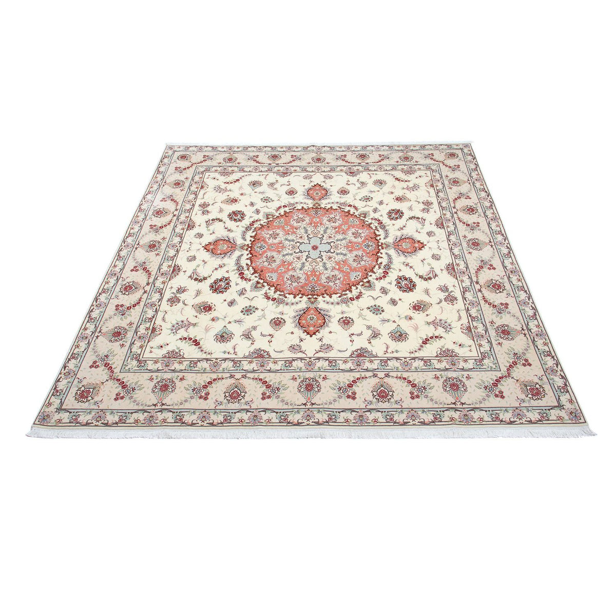 Perzisch tapijt - Tabriz - Royal vierkant  - 309 x 295 cm - beige