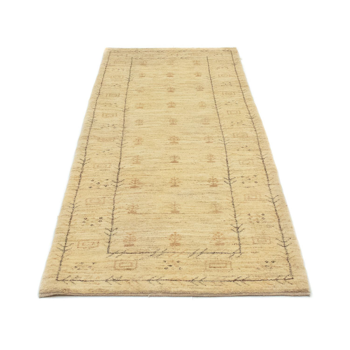 Loper Gabbeh tapijt - Perzisch - 236 x 85 cm - beige