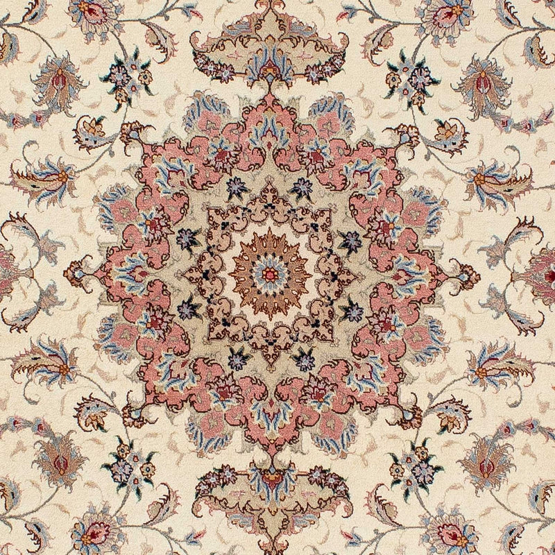 Perzisch tapijt - Tabriz - Royal - 210 x 150 cm - beige