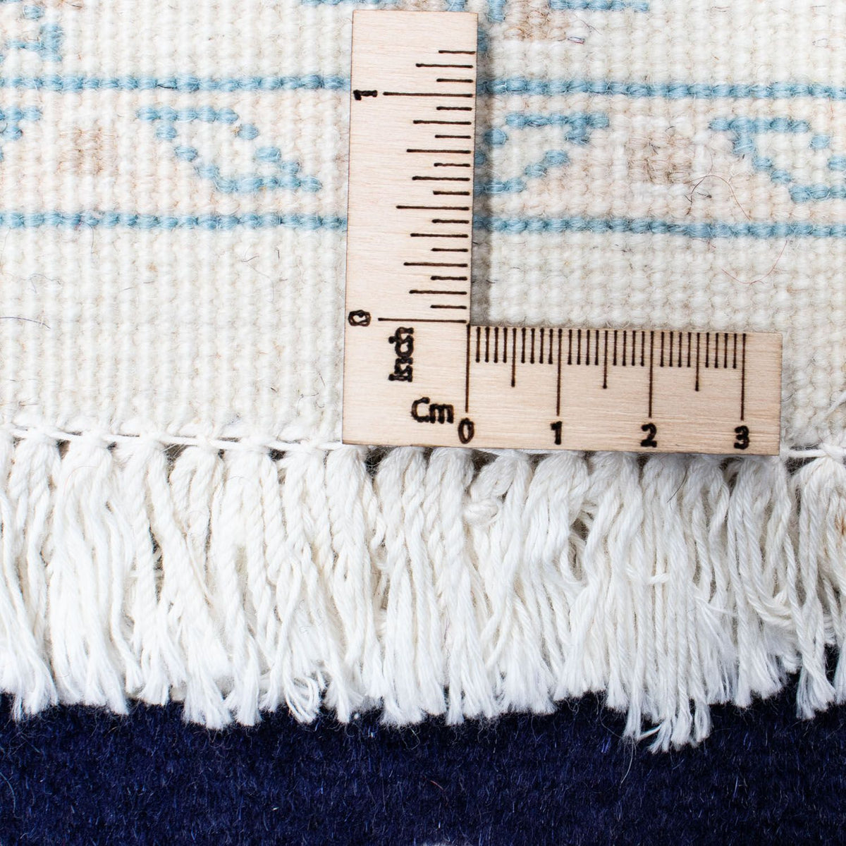 Loper Perzisch tapijt - Nain - 393 x 83 cm - donkerblauw