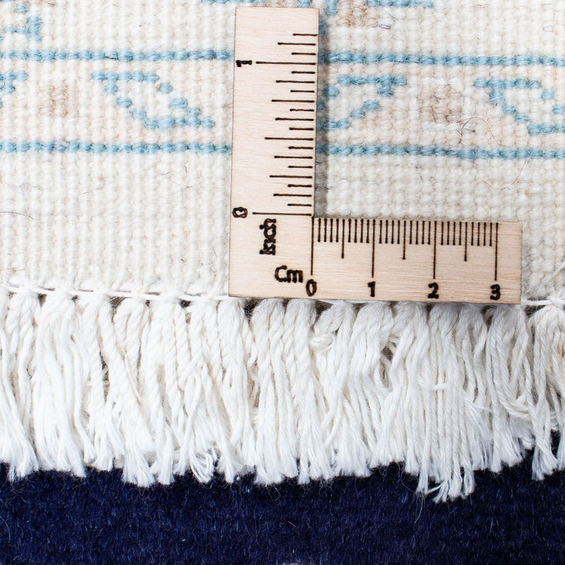 Loper Perzisch tapijt - Nain - 393 x 83 cm - donkerblauw