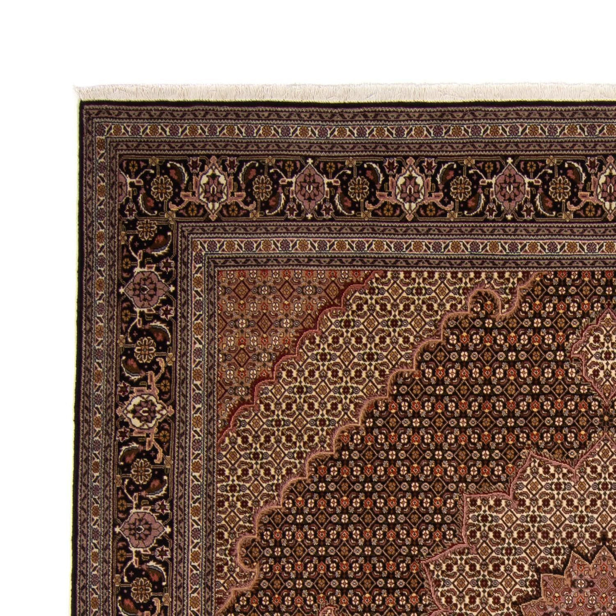 Perzisch tapijt - Tabriz - Royal - 256 x 248 cm - bruin