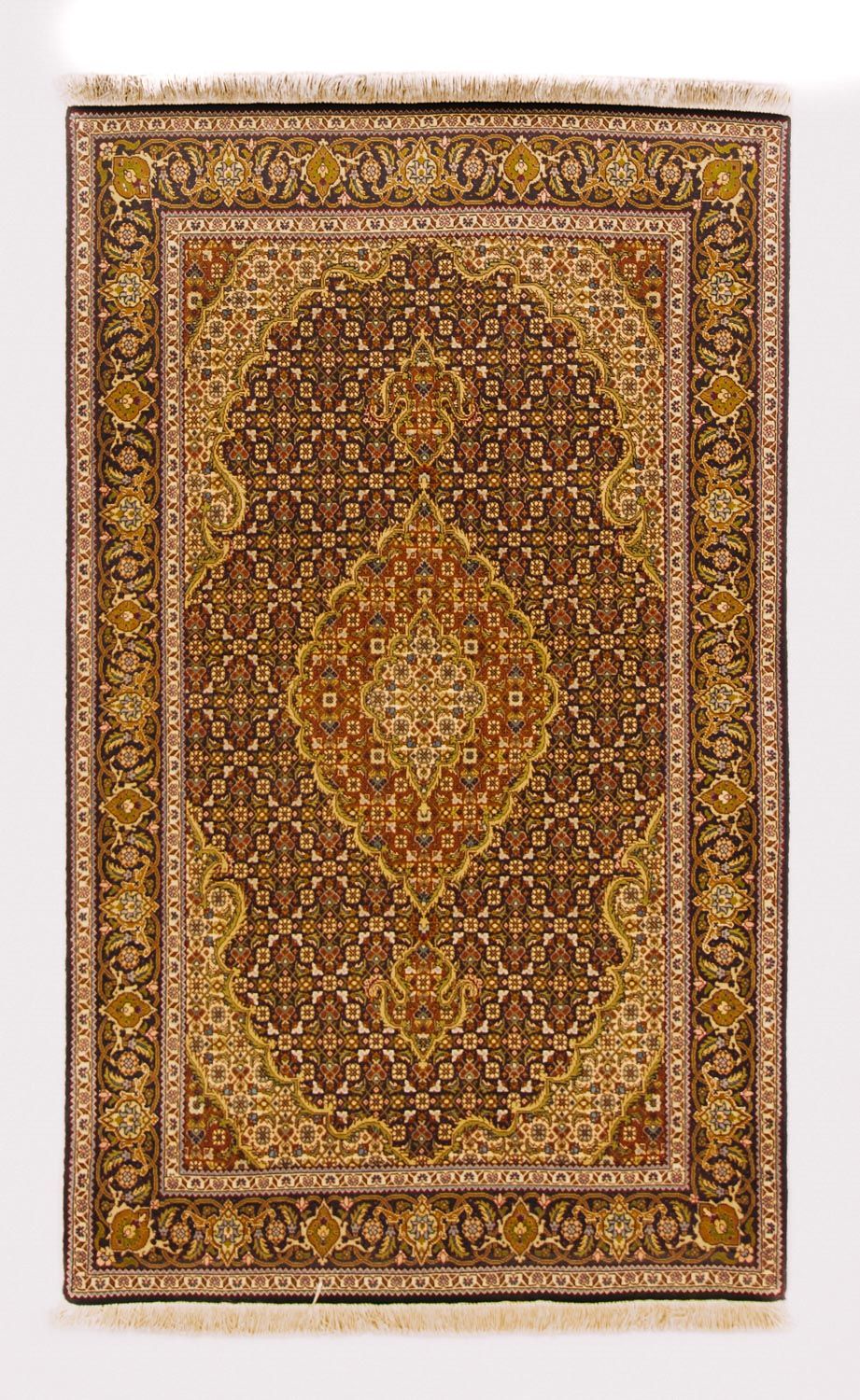 Perzisch tapijt - Tabriz - 152 x 100 cm - donkerrood