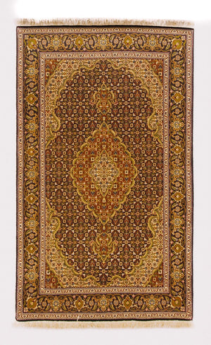 Perzisch tapijt - Tabriz - 152 x 100 cm - donkerrood