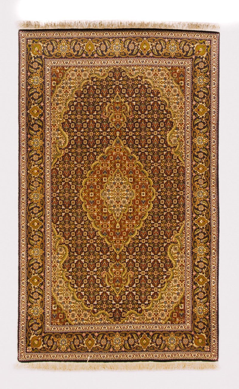 Perzisch tapijt - Tabriz - 152 x 100 cm - donkerrood