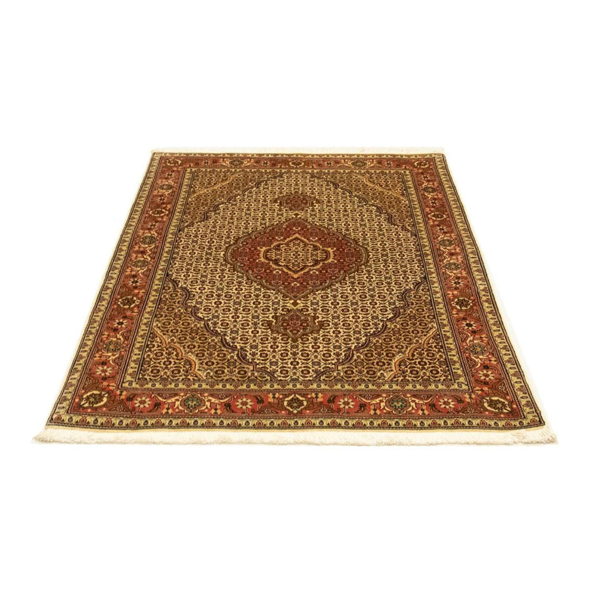 Perzisch tapijt - Tabriz - Royal - 150 x 102 cm - beige