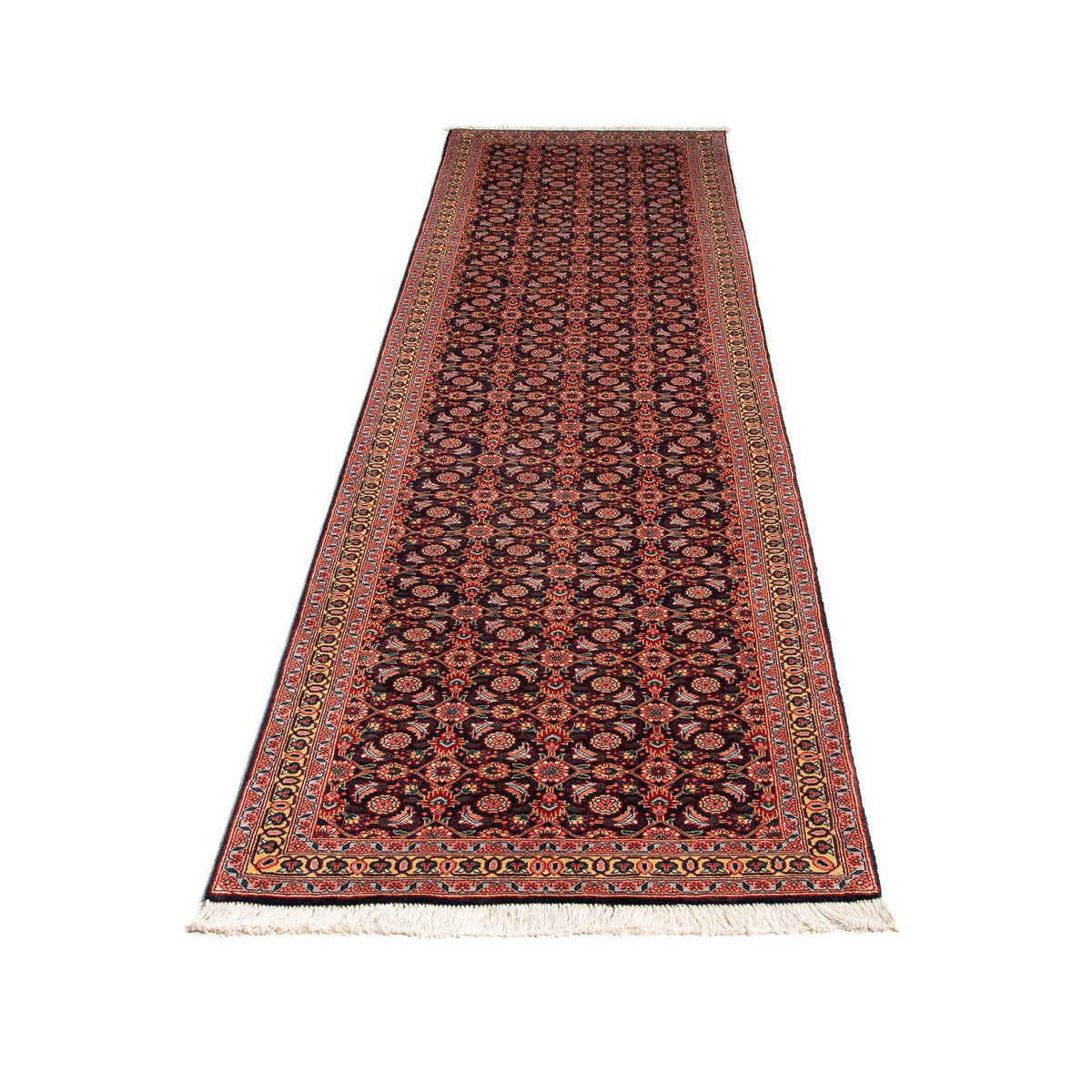 Loper Perzisch tapijt - Tabriz - 302 x 80 cm - bruin