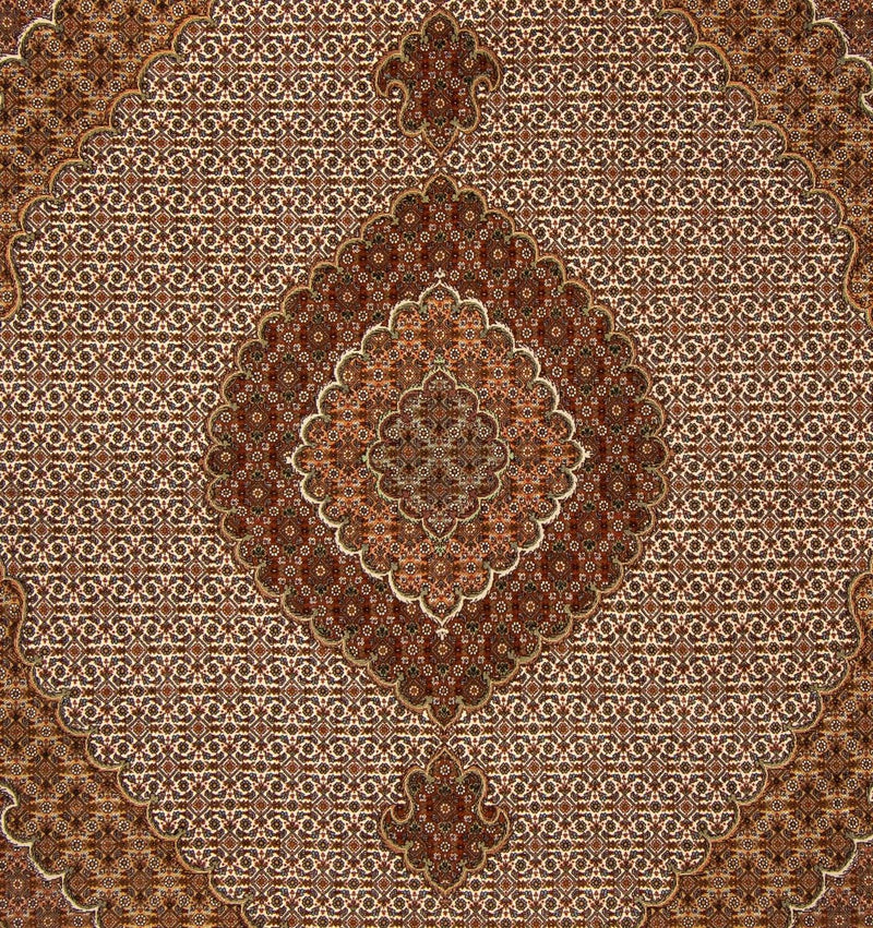 Perzisch tapijt - Tabriz - 254 x 205 cm - bruin