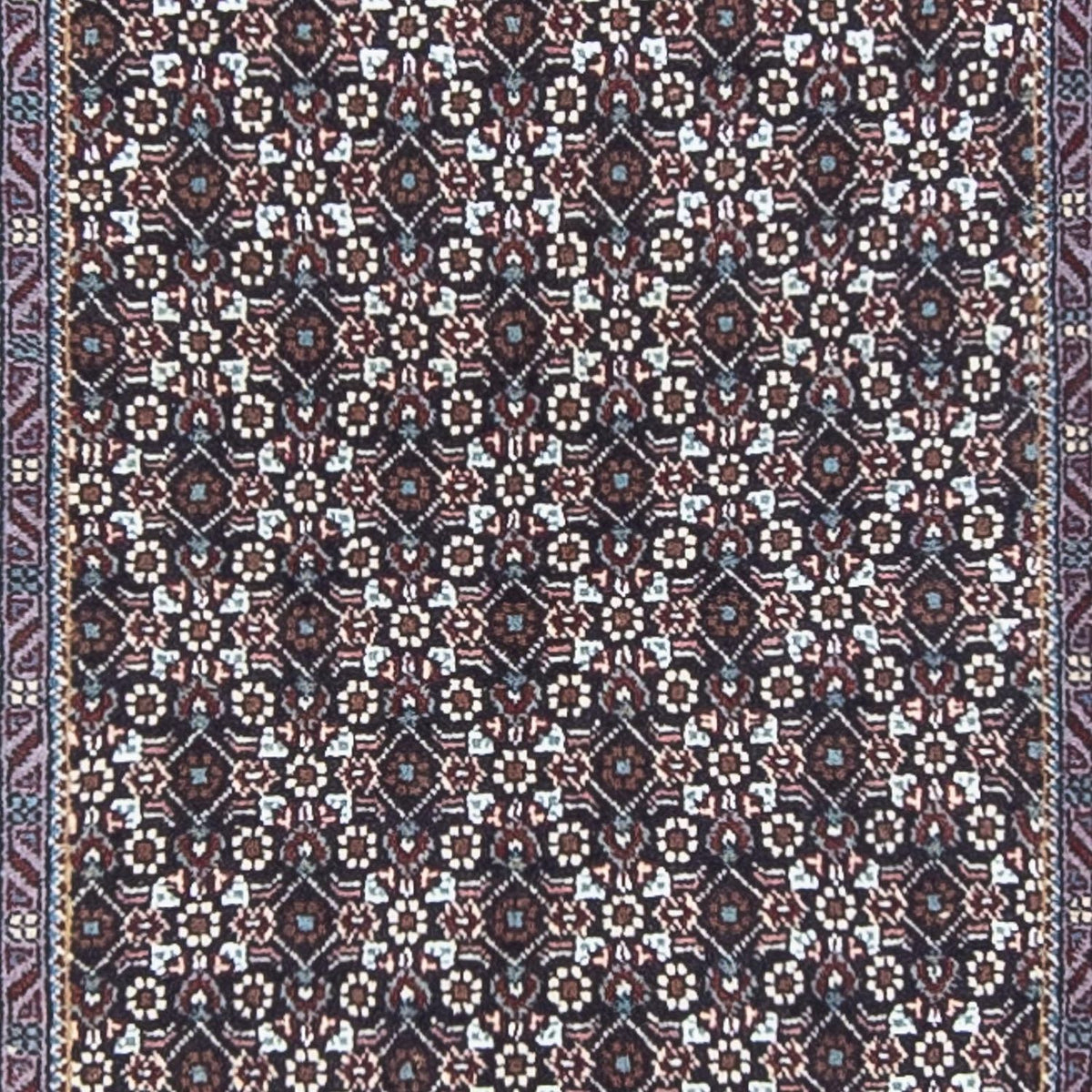 Loper Perzisch tapijt - Tabriz - 348 x 70 cm - grijs