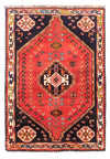 Shiraz Tapijt 112x158cm - Perzisch tapijt - Rechthoekig / Donkerrood / 112 x 158 cm Rechthoekig