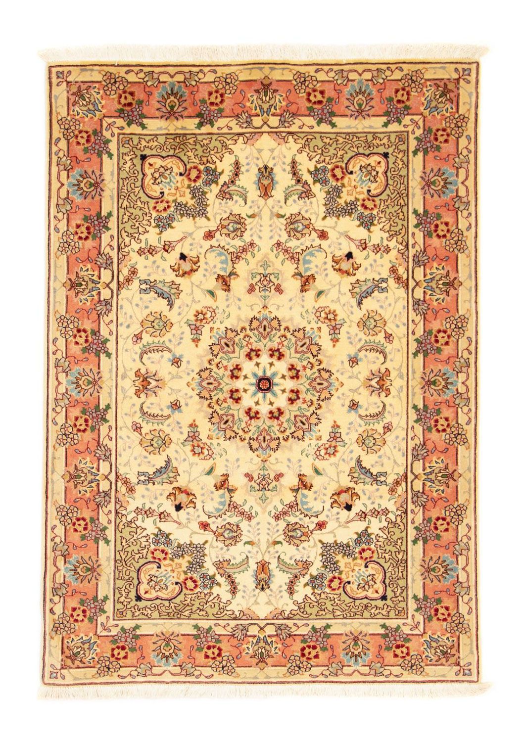 Perzisch tapijt - Tabriz - Royal - 148 x 102 cm - beige