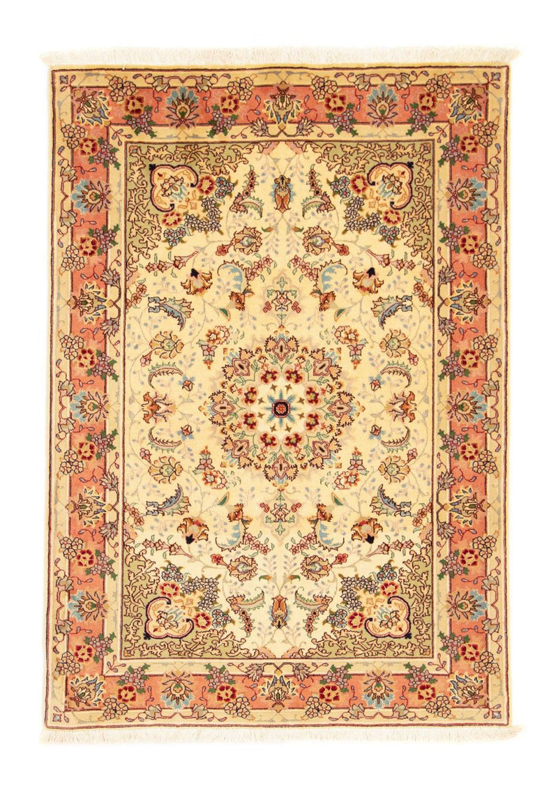 Perzisch tapijt - Tabriz - Royal - 148 x 102 cm - beige