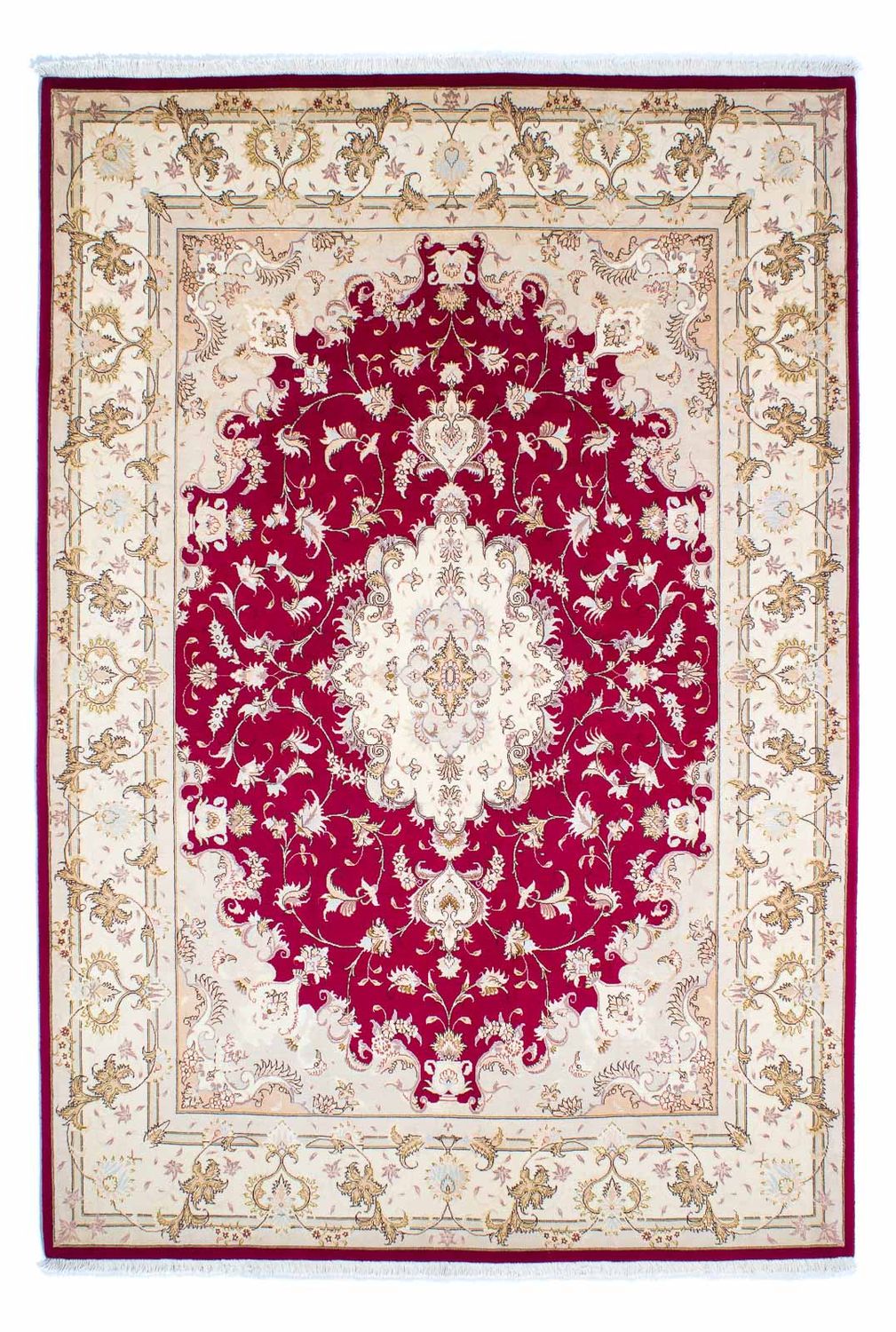Perzisch tapijt - Tabriz - Royal - 247 x 171 cm - rood