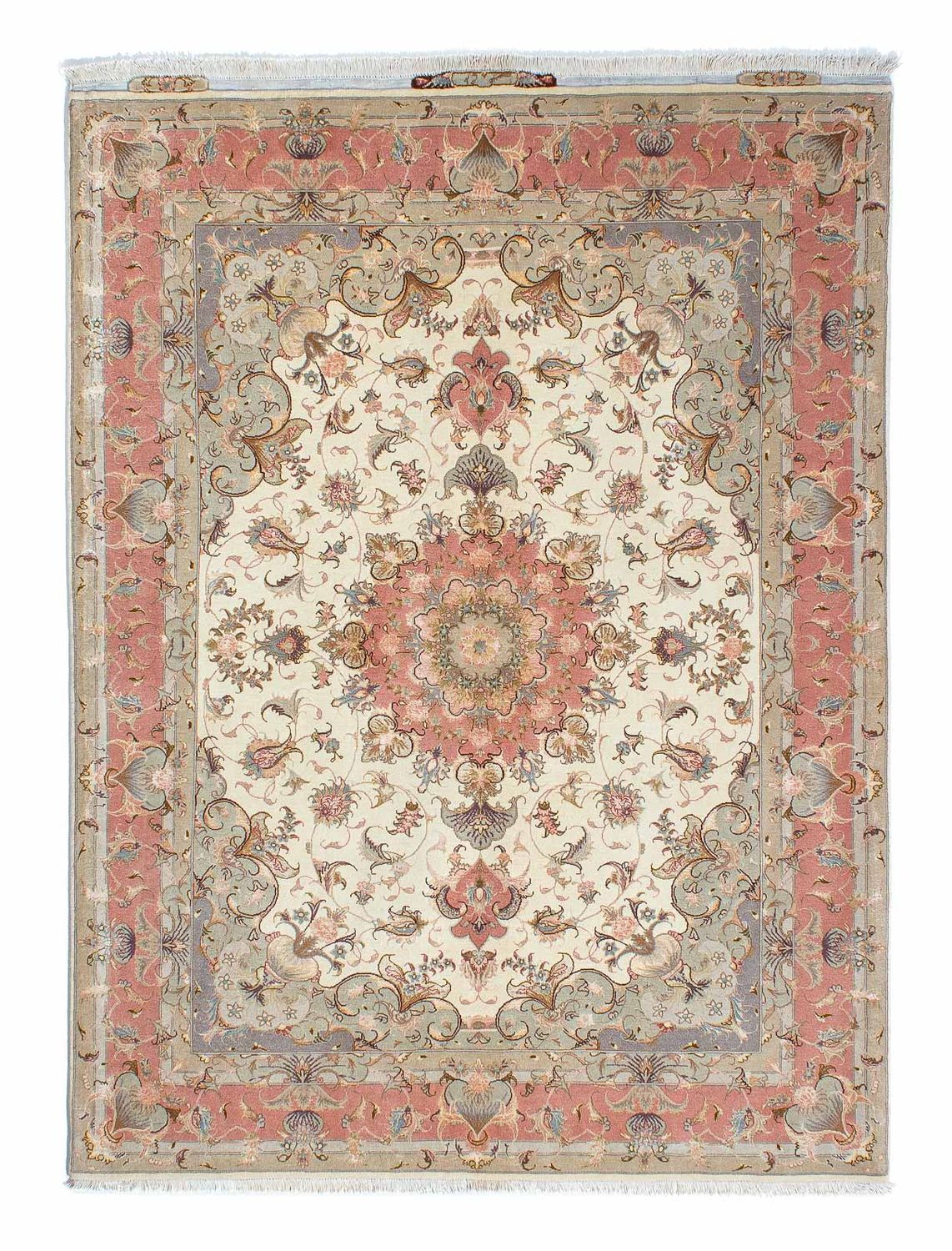 Perzisch tapijt - Tabriz - Royal - 206 x 152 cm - beige