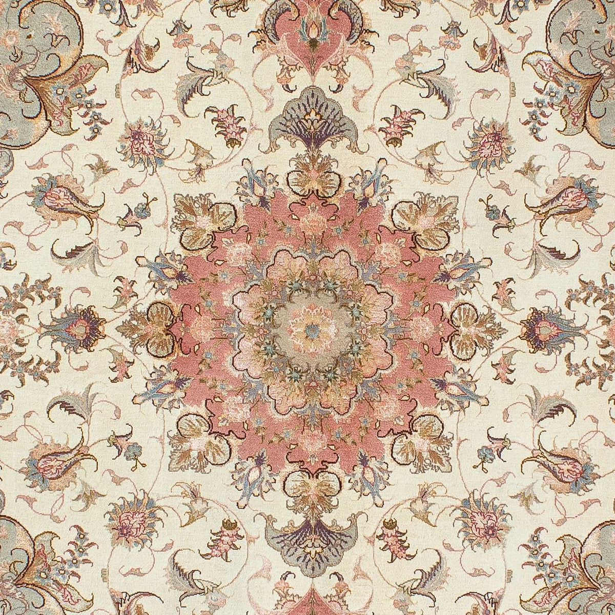 Perzisch tapijt - Tabriz - Royal - 206 x 152 cm - beige