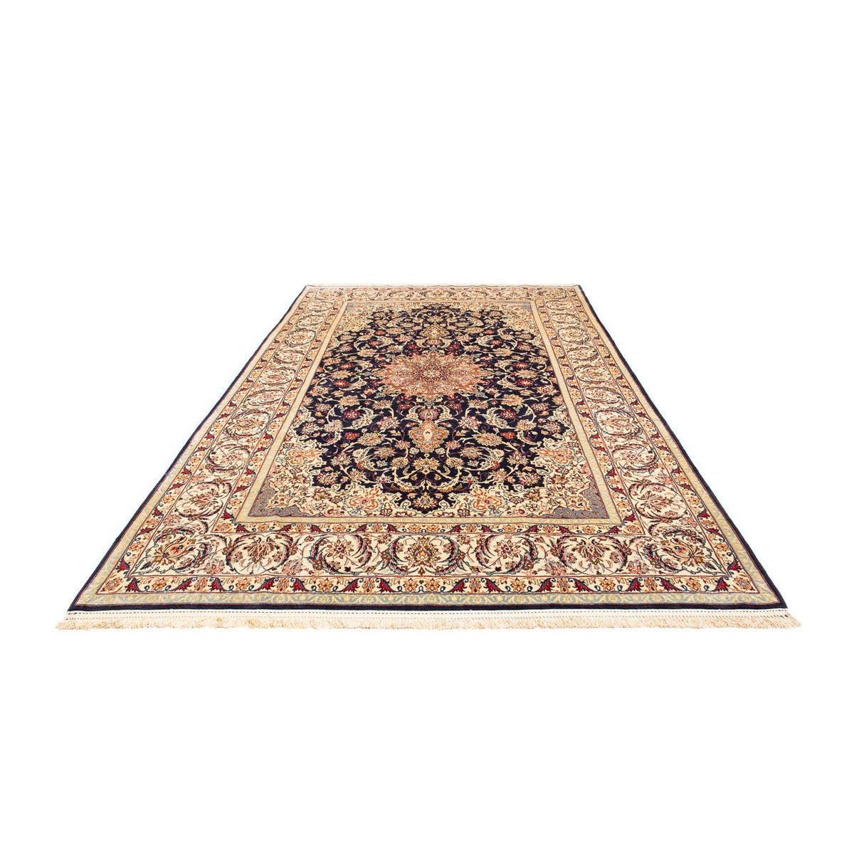 Perzisch tapijt - Isfahan - Premium - 327 x 202 cm - donkerblauw