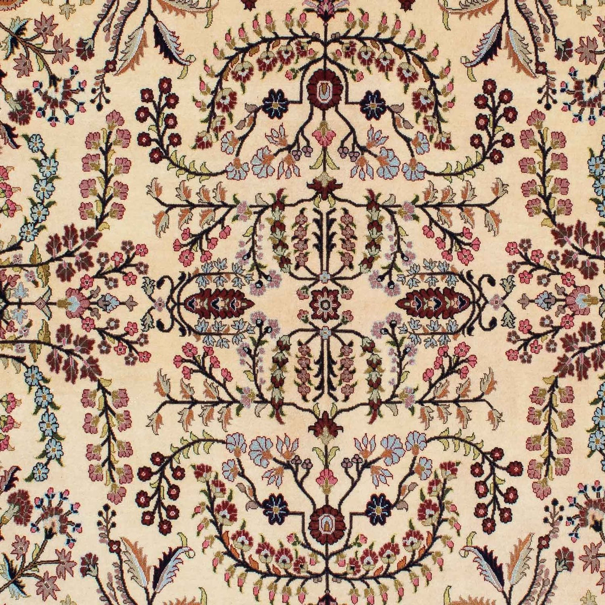 Perzisch tapijt - Ghom - 207 x 142 cm - beige