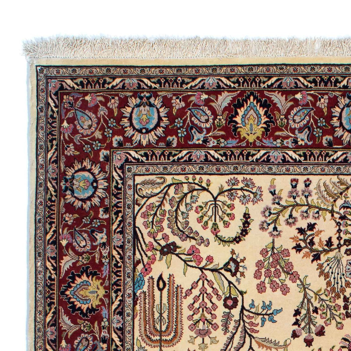 Qom Tapijt 207x142cm - Perzisch tapijt