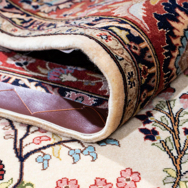 Perzisch tapijt - Ghom - 207 x 142 cm - beige