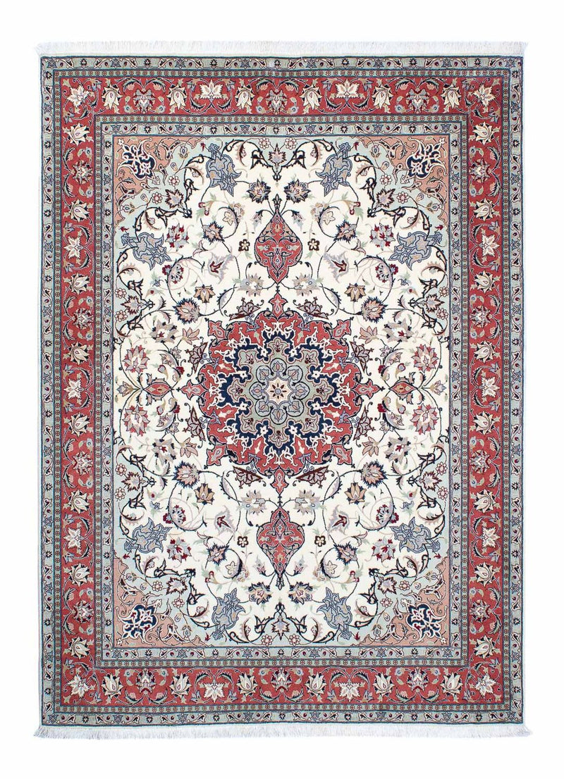 Perzisch tapijt - Tabriz - Royal - 210 x 150 cm - beige