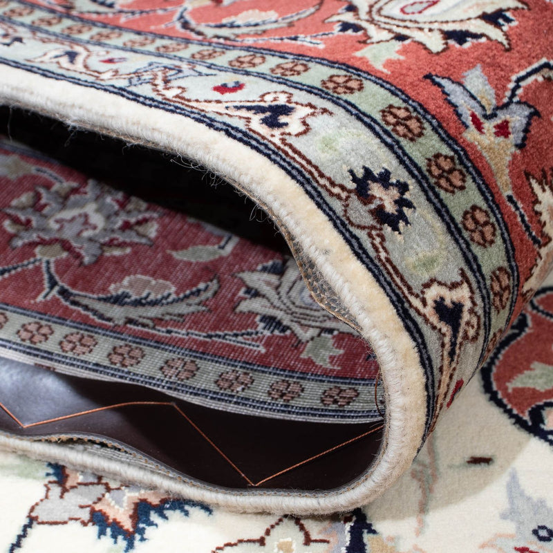 Perzisch tapijt - Tabriz - Royal - 210 x 150 cm - beige