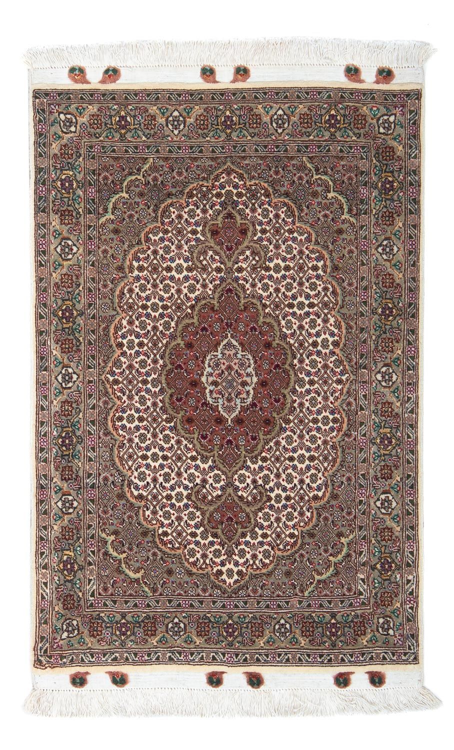 Perzisch tapijt - Tabriz - Royal - 90 x 60 cm - beige
