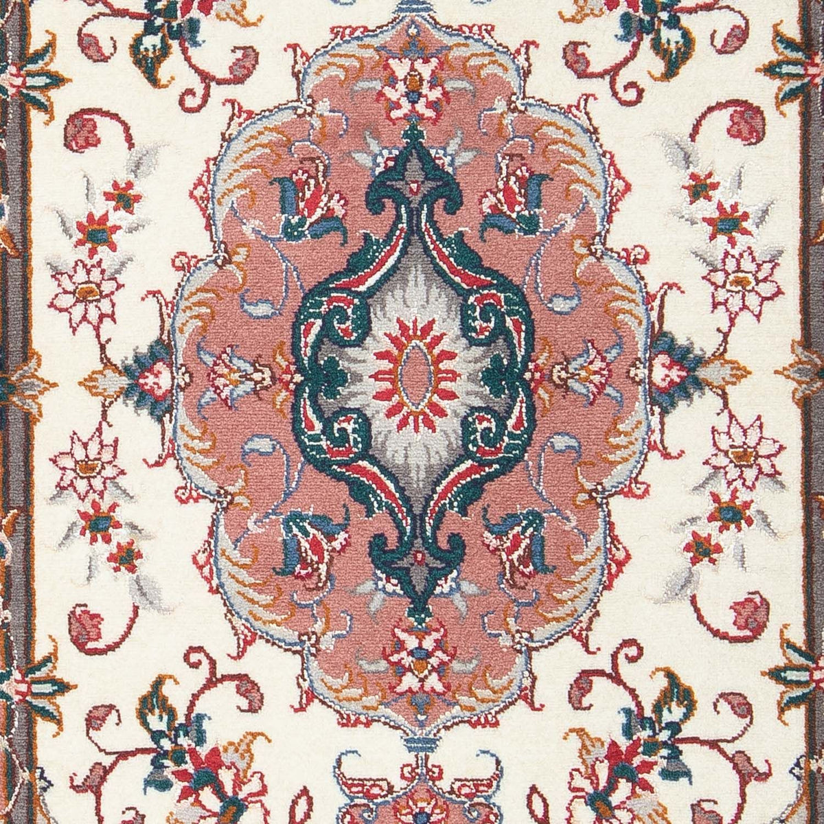 Perzisch tapijt - Tabriz - Royal - 90 x 60 cm - beige